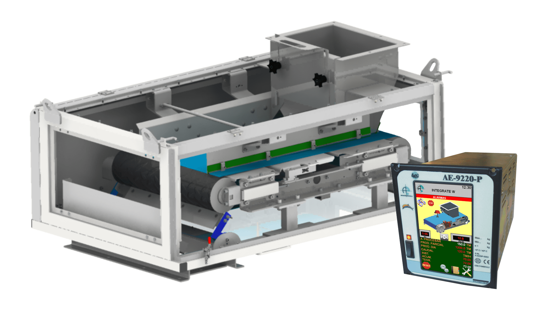 ALPES y equipo de control AE-9220V2.PI